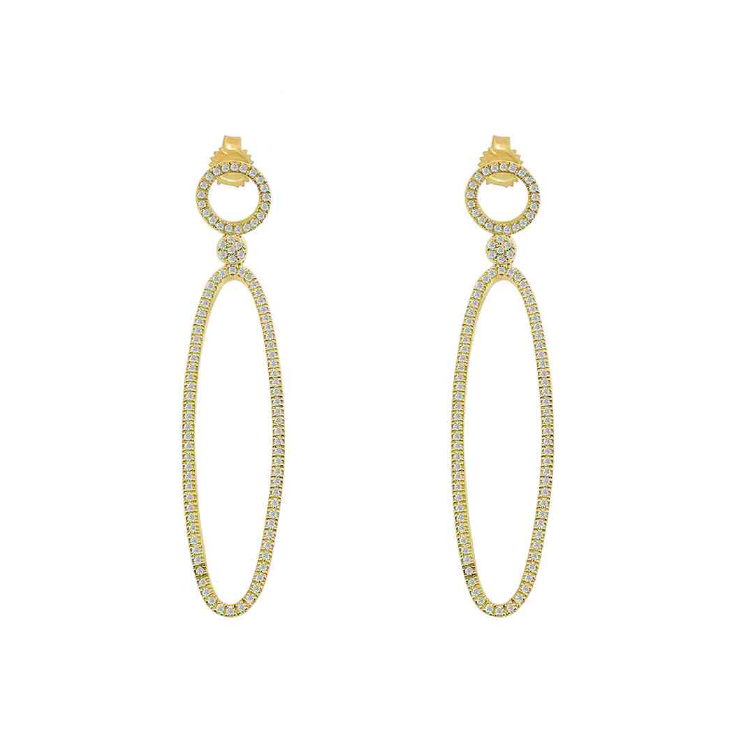 Diamond Dangle Earrings ER21001A